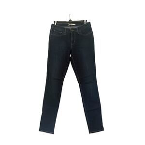 Levi's Women's 711 Skinny Blue Jeans Size 28 Length 30 Dark Blue Wash